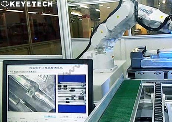 Il sistema di ispezione automatico del monitor industriale del PC si adatta al braccio meccanico