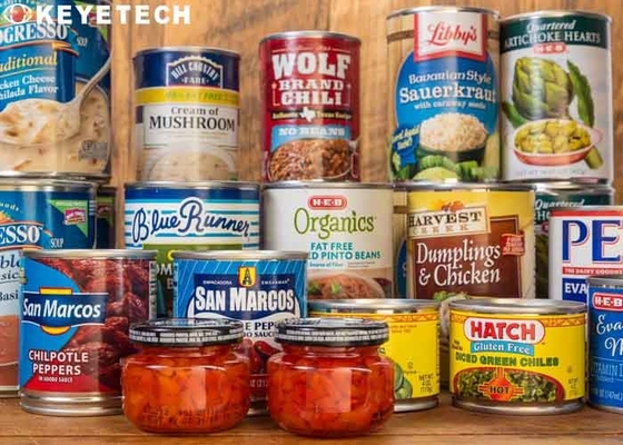 L'alimento inscatola la macchina di ispezione di qualità con la struttura hardware-software
