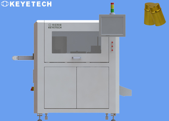 Sistema automatico completo di macchine di ispezione AI per coperchi di bottiglie di vino in plastica