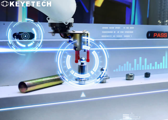 Sistema di ispezione visiva AI per automazione industriale con algoritmo di deep learning