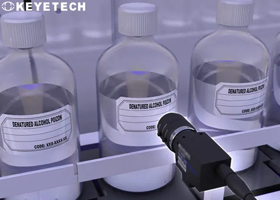 Apparecchiatura di ispezione dell'imballaggio per il controllo della superficie della posizione dell'etichetta della bottiglia