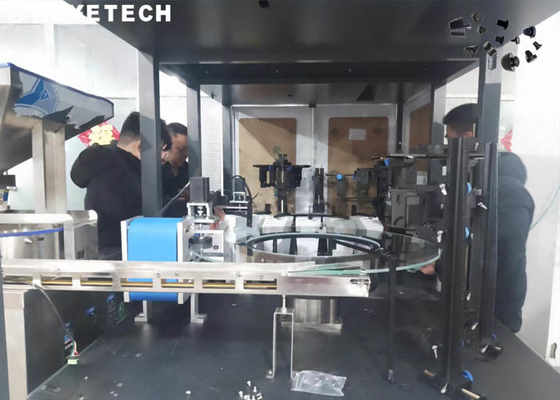Sistema di ispezione automatico del CCD degli accessori di gomma con l'alimentatore di vetro della piattaforma girevole