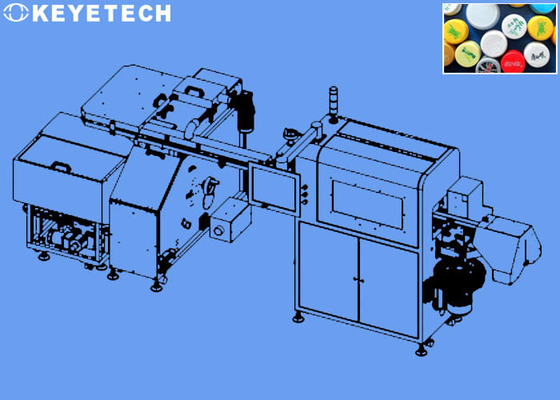 Sistema di ispezione visivo delle chiusure del cappuccio dell'acqua con 6 macchine fotografiche di industria del CCD