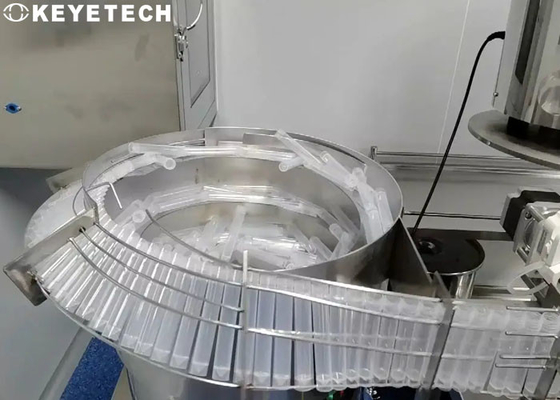 Sistema di rilevamento dei difetti superficiali della provetta da centrifuga in plastica medica