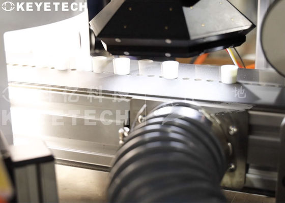 Macchina per l'ispezione visiva del dentifricio con apparecchi automatizzati per la manipolazione dei materiali