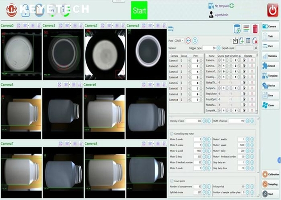 AI Algorithm Macchine per l'ispezione delle bottiglie vuote per produttori di bevande alimentari