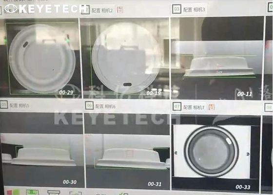 Pulp Molding Paper Lids Vision Inspection Machine con algoritmo di apprendimento profondo AI