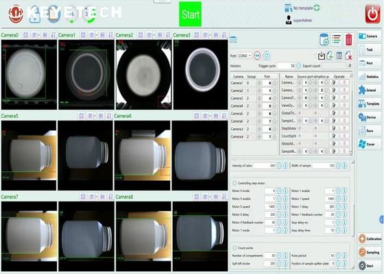 Macchina per l' ispezione della vista con bottiglia per gocce oculari da 5 ml a 10 ml con supporto di servizio di accesso remoto