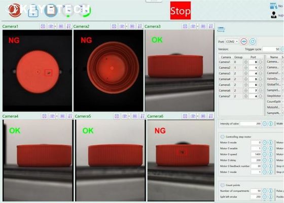 Tapas Cap Inspection Machine con tecnologia di riconoscimento algoritmico AI