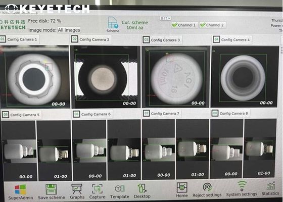 Tecnologia KEYE AI Oftalmic Drop Bottle Vision Inspection Machine