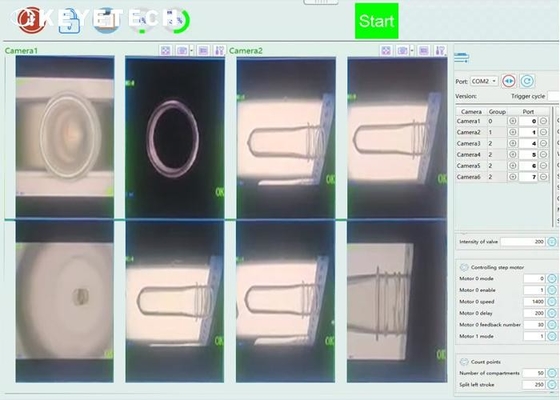 Sistema di visione per il controllo qualità della macchina di ispezione visiva per preforme PET