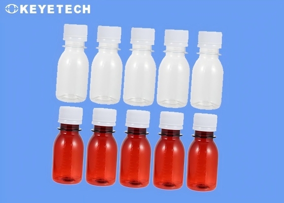 Ispezione dei difetti a 360 gradi del flacone di reagente di plastica con sistema di visione AI