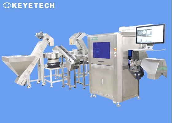 Sistema di ispezione visiva completamente automatico per chiusura del tappo della bottiglia per gocce per occhi