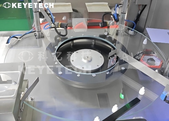 Sistema di ispezione visiva completamente automatico per chiusura del tappo della bottiglia per gocce per occhi