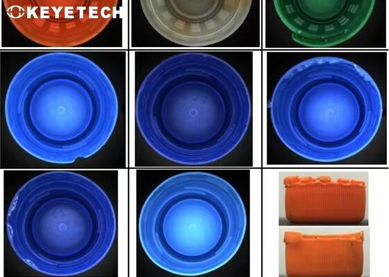 La macchina di ispezione visiva del tappo in plastica in PP rigetta i difetti del flash della macchia nera