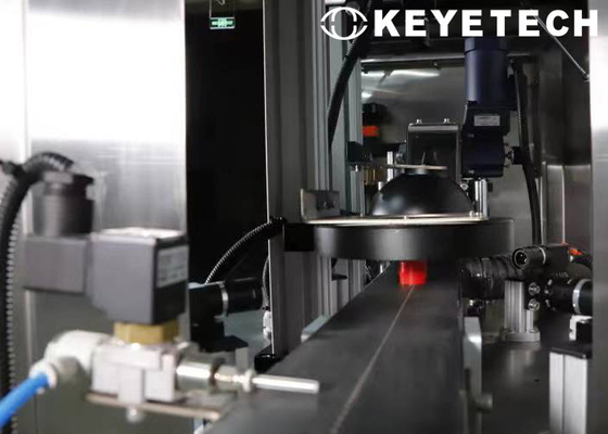 Ispezione della qualità delle bottiglie di PET in plastica utilizzando AI Deep Learning Machine Vision