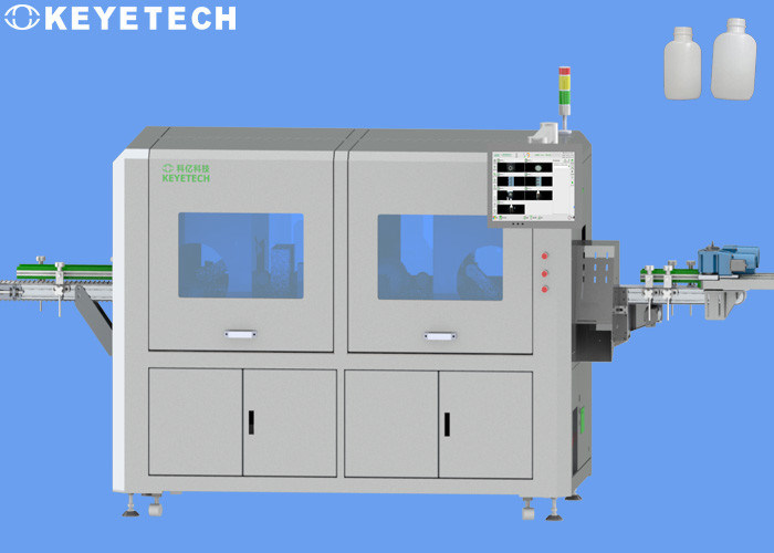 Macchina di ispezione dell'imballaggio a supporto visivo HMI per bottiglie HDPE