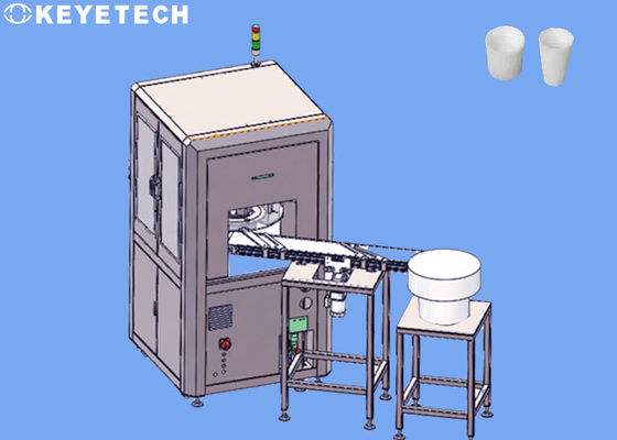 Macchina per l'ispezione visiva del dentifricio con apparecchi automatizzati per la manipolazione dei materiali